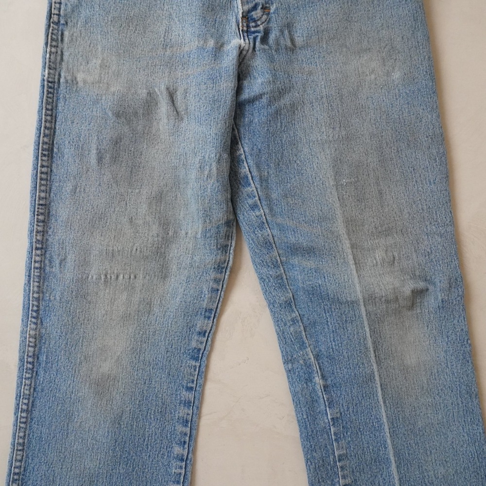 Dickies Jeans 32x32 Mens Blue Straight Leg Workwear Denim Distressed - Picture 4 of 8